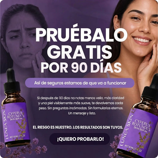 Serum Lunéa® | Frena y Debilita Tu Vello Facial Naturalmente