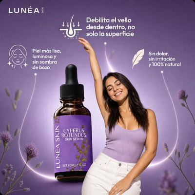 Serum Lunéa® | Frena y Debilita Tu Vello Facial Naturalmente